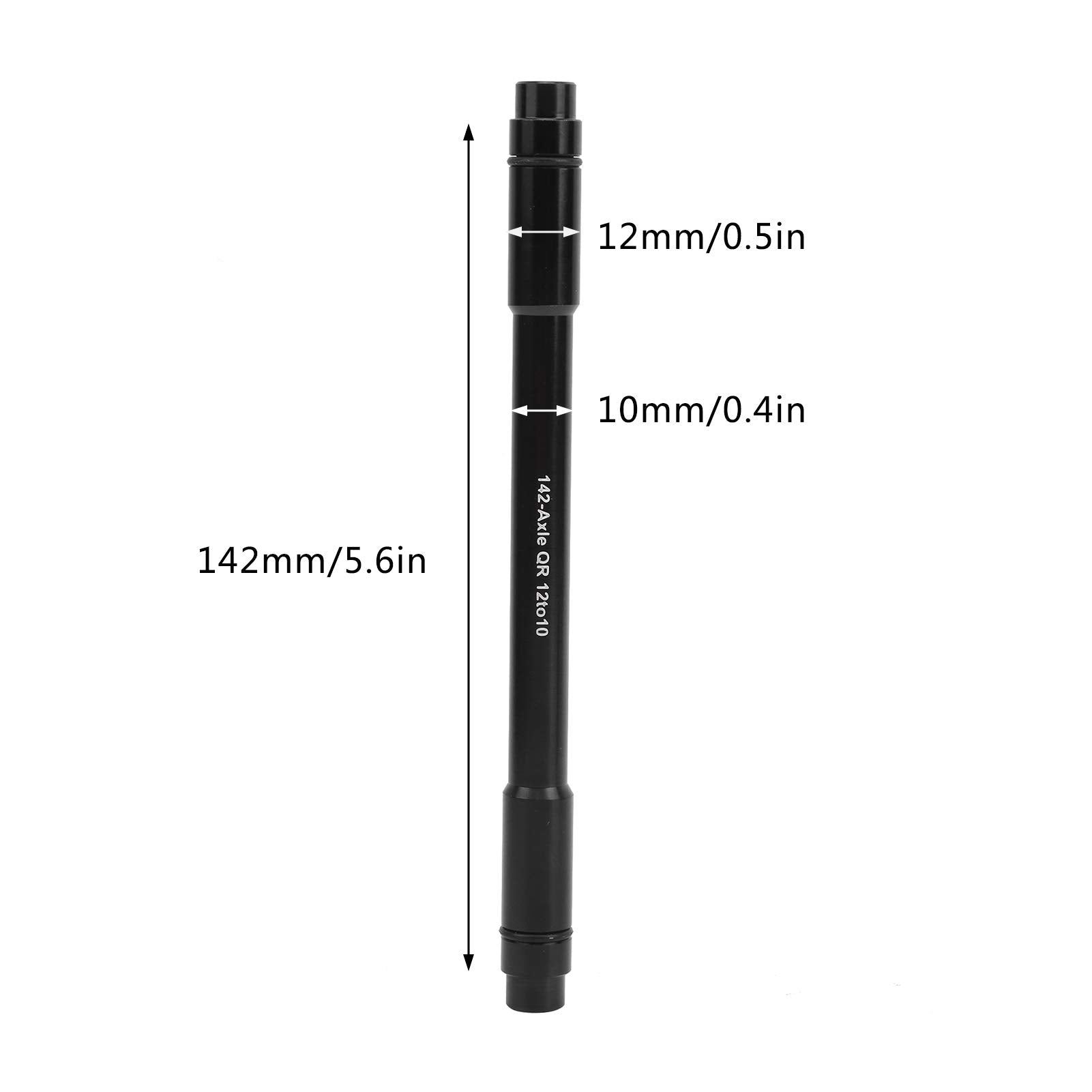 VGEBY Bikes Wheel Rear Fork Axle, 12mm Rear Bikes Thru Axle to 9mm Thru Axle Quick Release Hub Skewer Adapter (142 * 12)