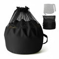 J Bryant Extra Large Battle Rope Storage Bag – Heavy-Duty Carry Sack for Training Ropes, Jump Ropes & Gym Accessories (Black)