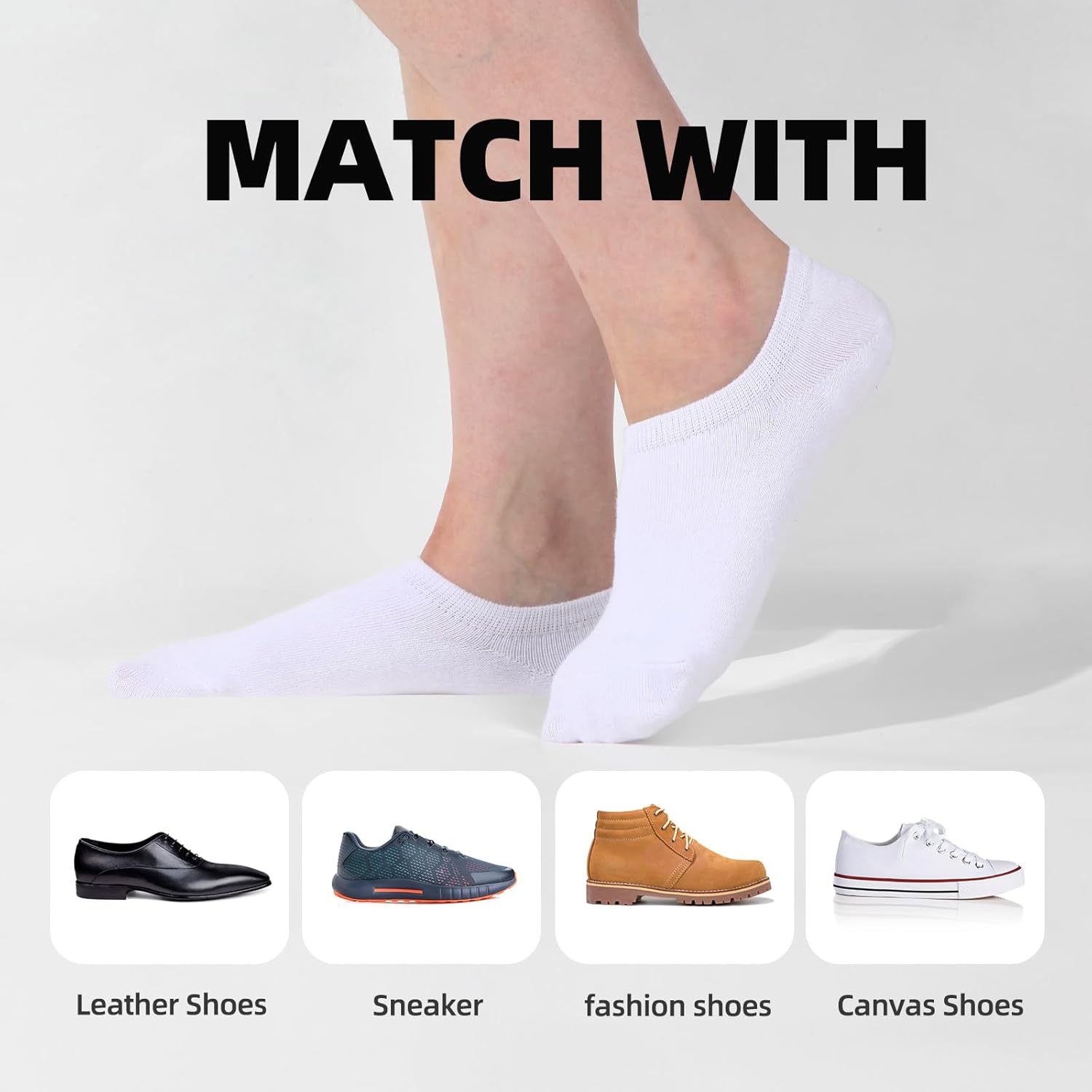 Skiennix No Show Socks - Invisible Low Cut Athletic Liners for Men & Women | 6 Pairs