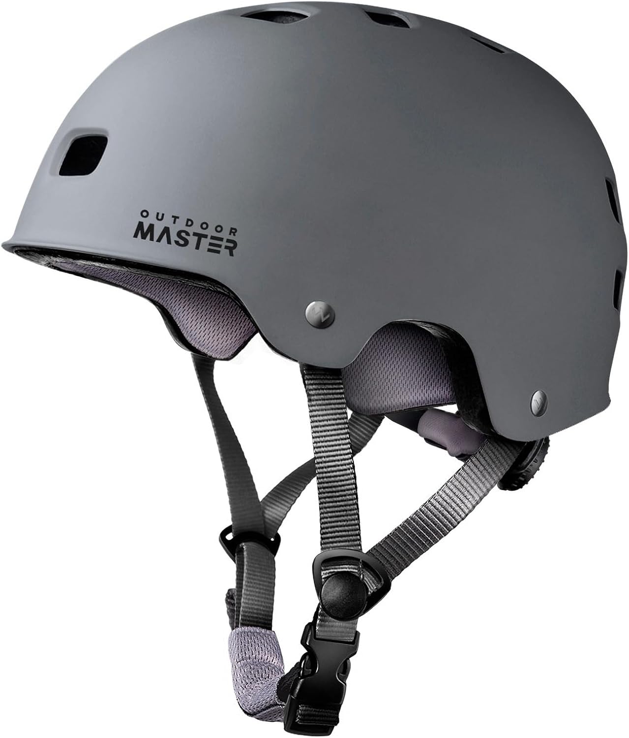 OutdoorMaster Skateboard Helmet - Multi-Sport Ventilation with Two Removable Liners | For Kids, Youth & Adults