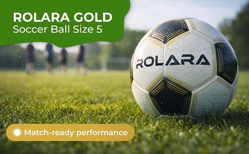 ROLARA Size 5 NFHS Approved Soccer Ball - Professional Korean PU Leather Match Ball