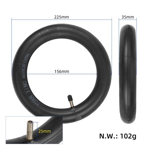 LHROPA 10 x 2.125 10-inch Rubber Pneumatic Tire + 10″ inner Tube Replace for Segway Ninebot F Series (F20 F25 F30 F40) D28U Electric Kick Scooter Wheel Parts (10” inner tube)