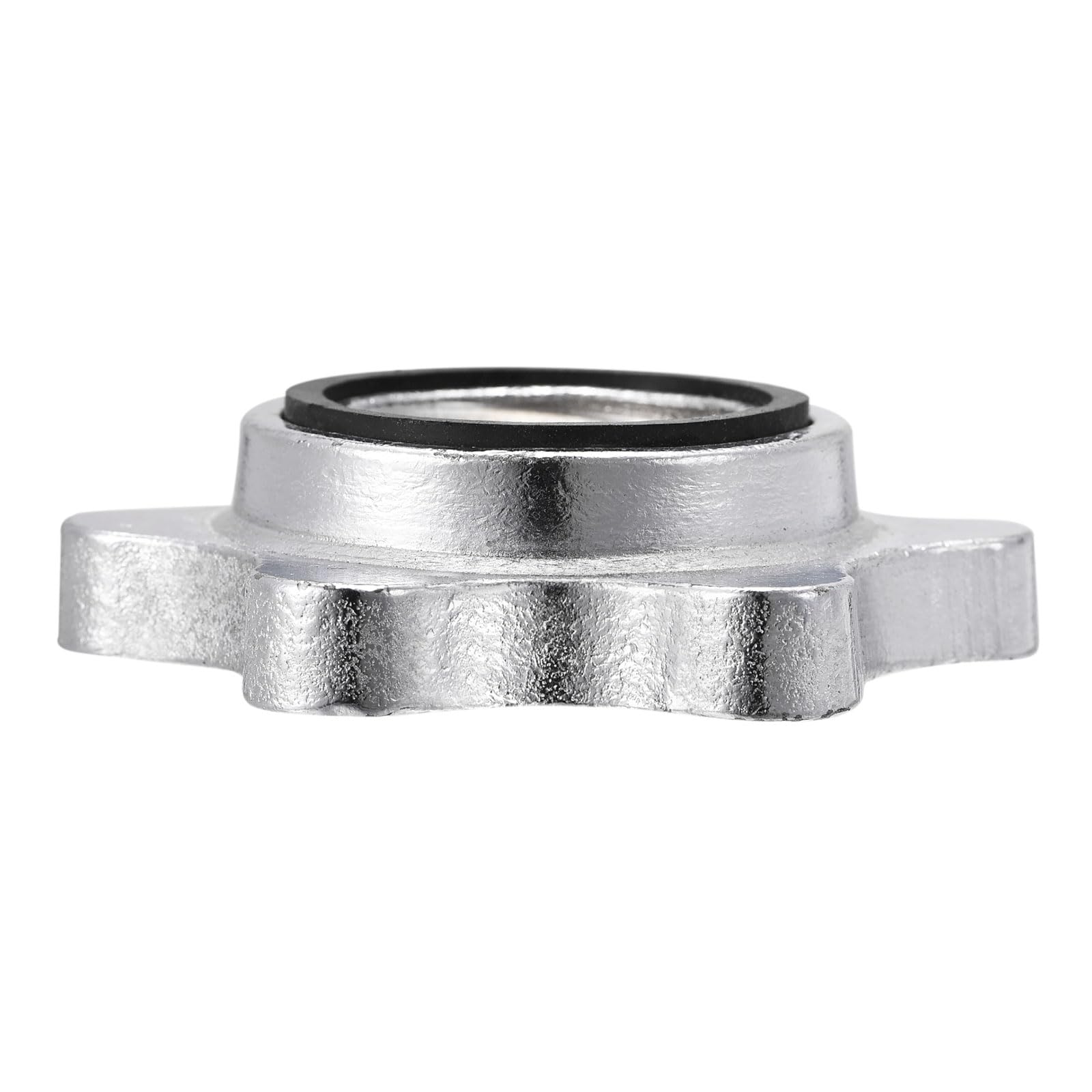 uxcell Dumbbell Hex Nut, 2Pcs M28 Anti-Slip Lock Collar Screw for Barbell Dumbbell Weight Lifting Silver