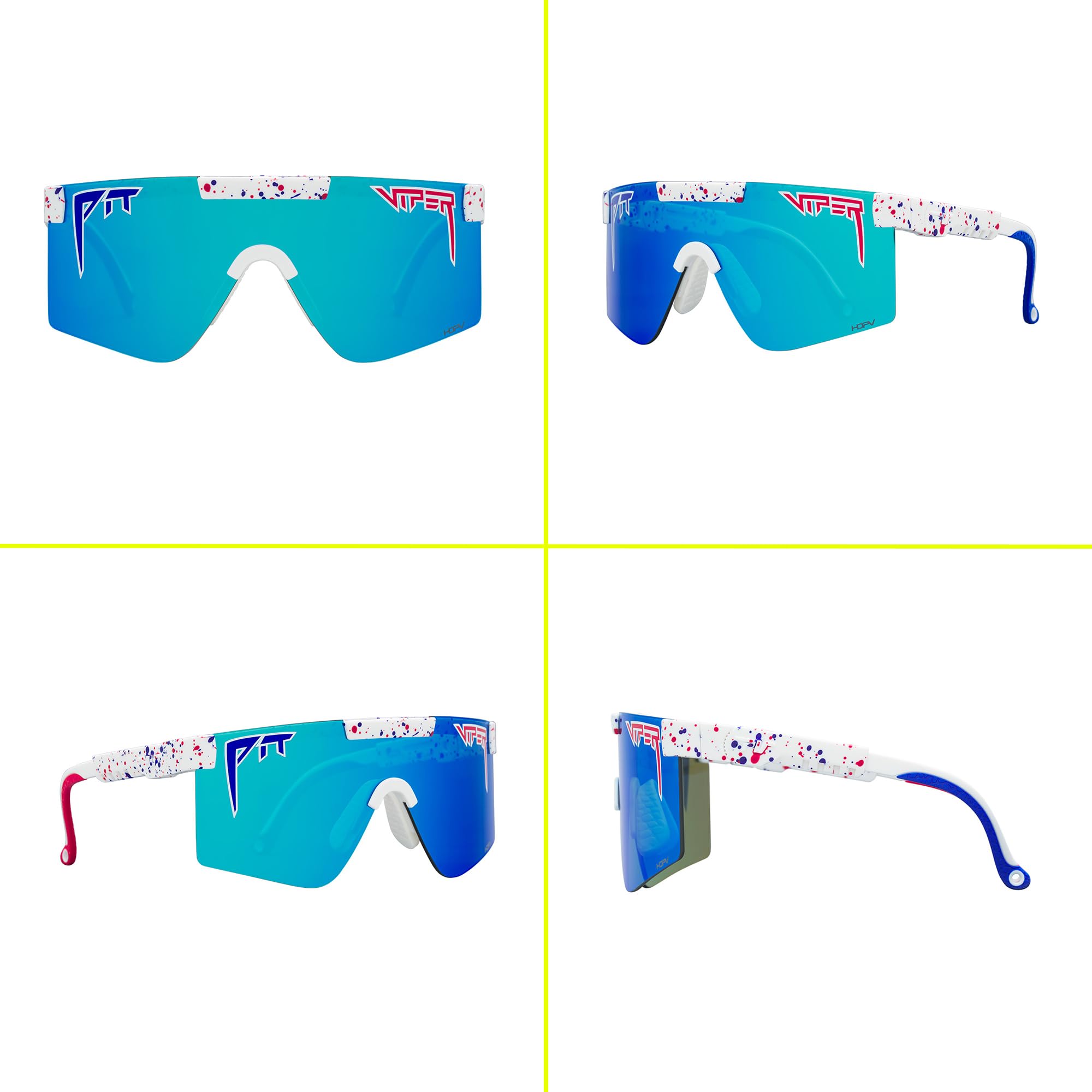 Pit Viper Sunglasses – Polarized, Non-Polarized & Z87 Options, Multiple Colors & Fits – Retro Styles