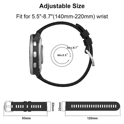XIDESSEN 4PCS Band Compatible with Garmin Venu 3/2 Forerunner265/255 Vivoactive 4 45mm,Silicone Quick Release Bands For Men Women