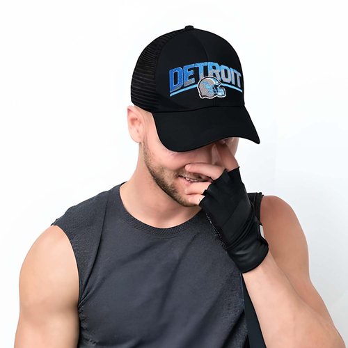 Football Fans Embroidered Trucker Hat, Football Team City Adjustable Baseball Hats Best Gift for Men Women