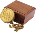 Solid Brass Directional Engraved Compass, Baptism Gifts for Boys Girls, First Communion, Christian Gifts for Men, First Confirmation Gifts for Boys, for I Know The Plans I Have for You