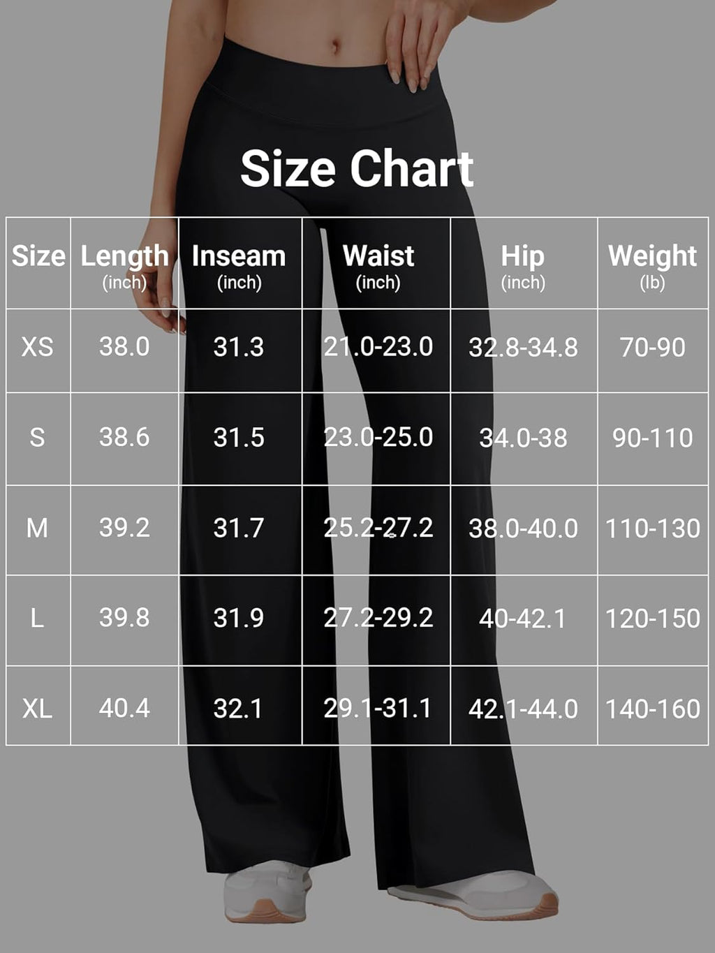 YEOREO Women's Low Rise Straight Leggings - No Front Seam | 31.5" Wide Leg VitaWeave Gym Yoga Pants