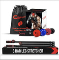 Champs MMA Reflex Ball Set of 4 + Leg Stretcher Bundle - Improve Flexibility, Range of Motion, Reflexes and Hand Eye Coordination