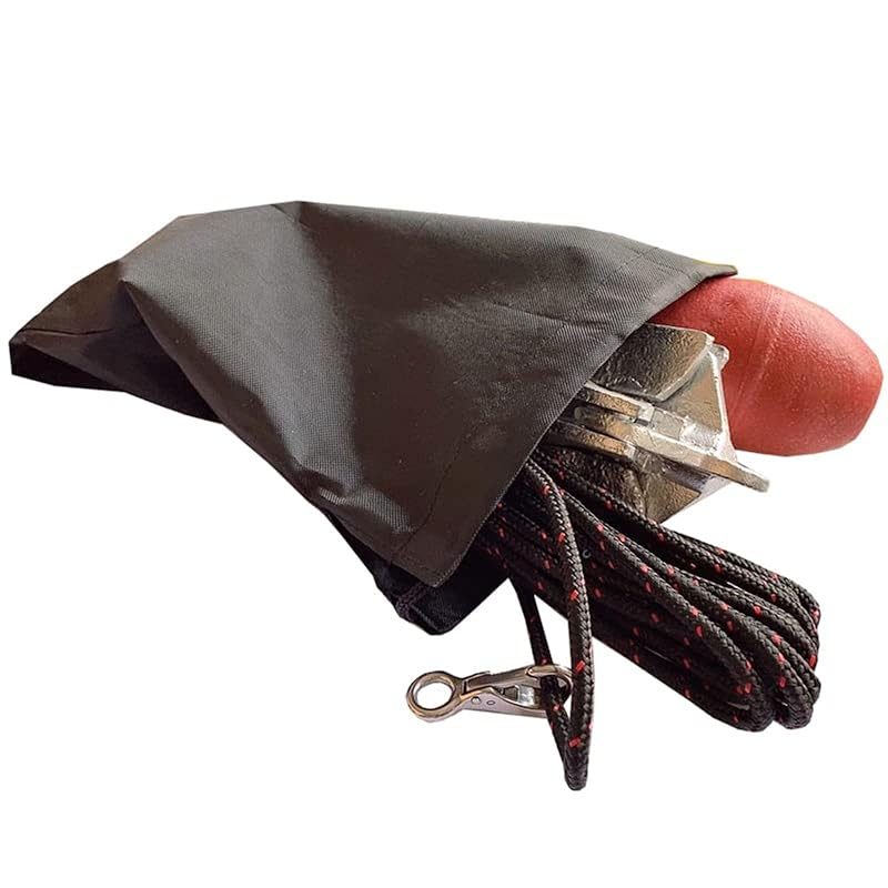 Kayak Anchor Kit 1.5kg (3.5 lb) Portable with Rope, Folding Anchor and Bag