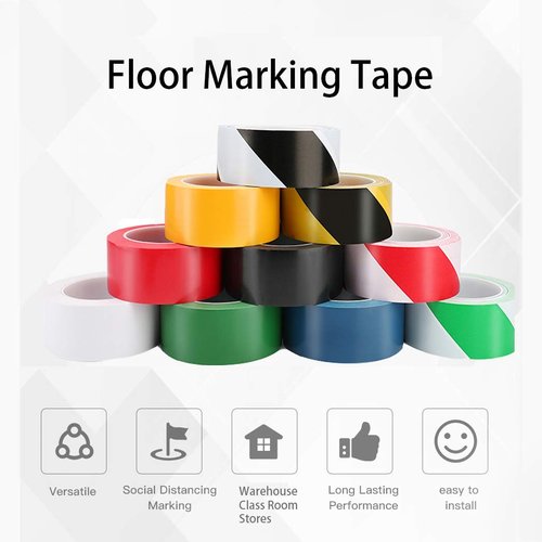 APT Multi-Color Marking Tape - Premium Safety Dance Floor Splicing Tape, 6 Mil Thick | 5 Rolls