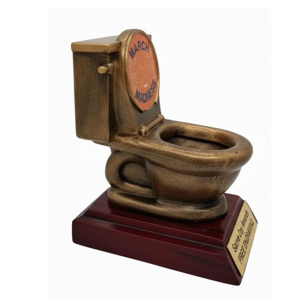 Same Day Awards March Basketball Madness Toilet Bowl Trophy