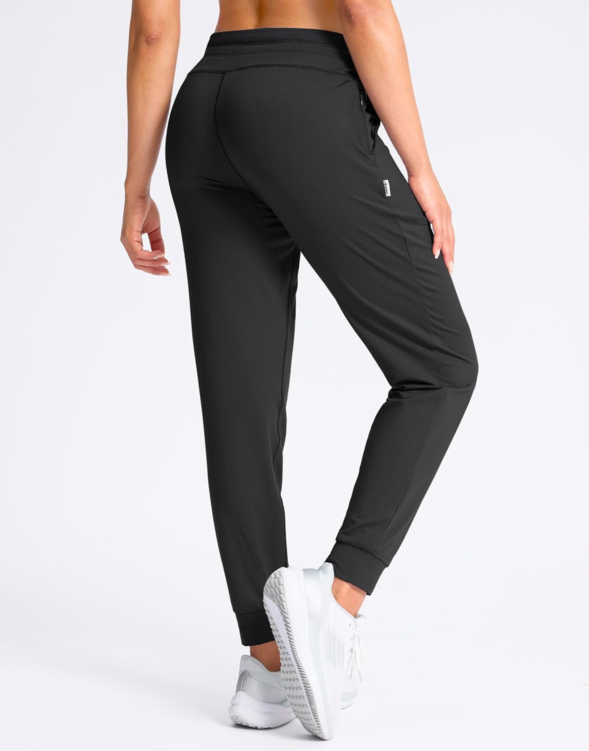 SANTINY Women's High Waisted Joggers - Soft Stretch Sweatpants with Pockets for Athletic Workouts