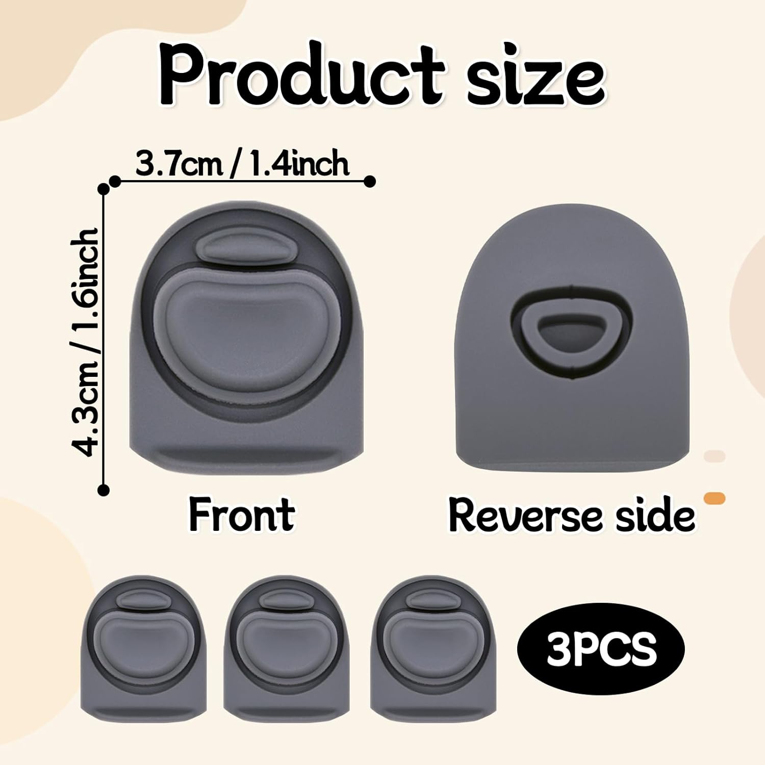Owala | 3-Pack Replacement Rubber Stopper Seals for FreeSip Water Bottles - Durable Silicone Caps