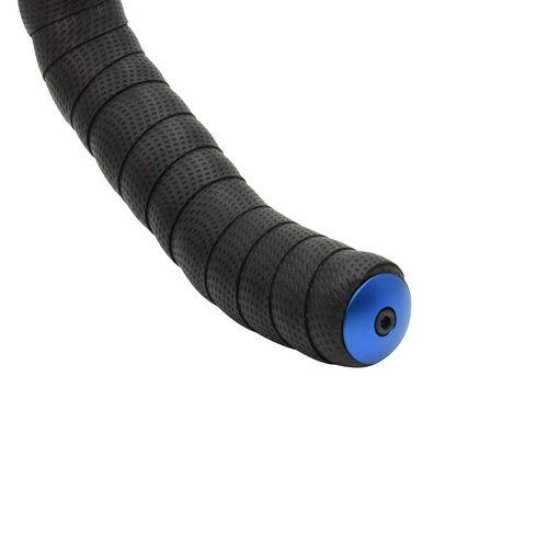 Domain Cycling - Handlebar End Plugs - Expanding, Aluminum and Adjustable Handlebar Bike Bar Ends for Road, Mountain, BMX, MTB Bicycle - 2 Set Plug or Cap for Bike Bars (Blue)