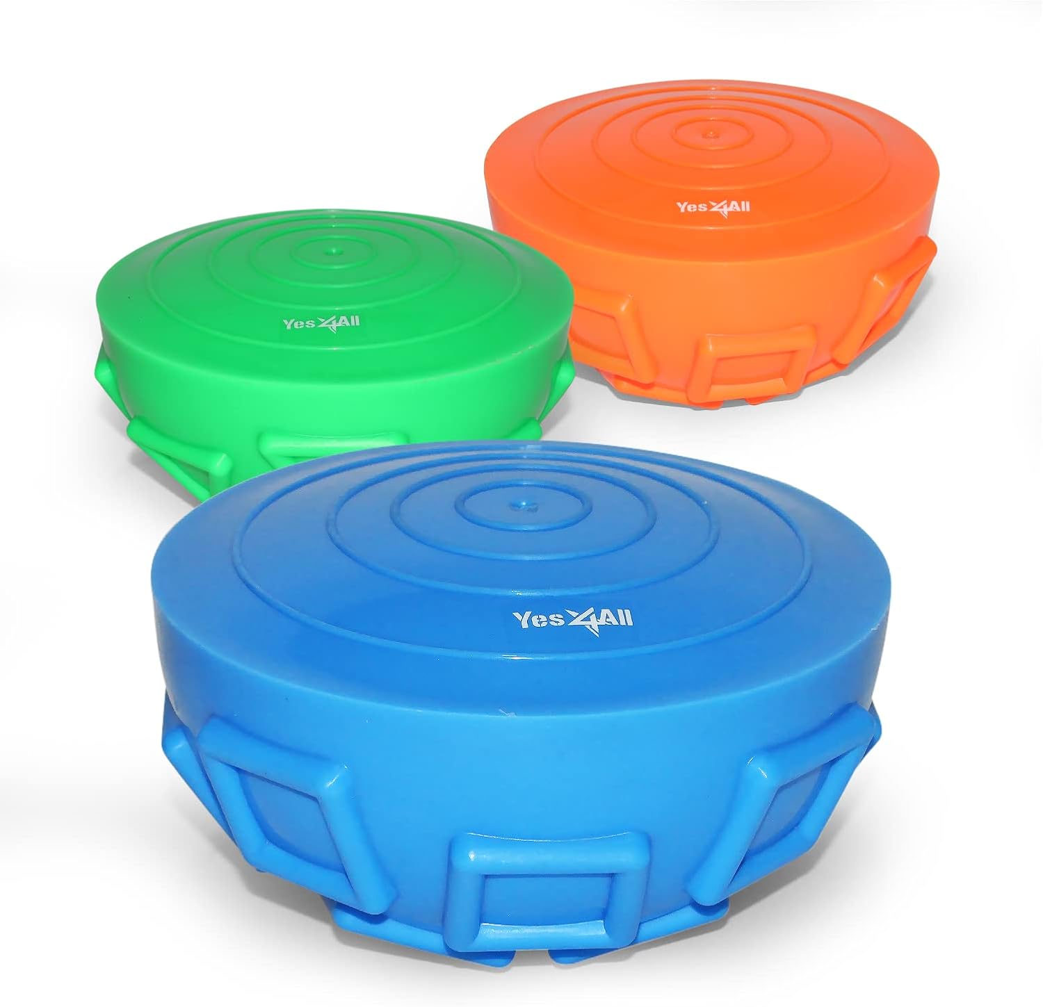 Yes4All Hedgehog Balance Pods - Core Body Exercise Balance Set for Youth & Adults | Includes Hand Pump - Set of 5