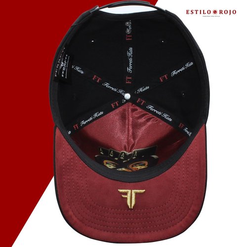 Ferreti Hats FT117 Black Clover Hat - Premium Black Clover Hats for Men and Women, Black Snapback Hat, Ball Caps for Men for Any Occasion, Clover Trucker Hat, Gorra para Hombre Ajustable