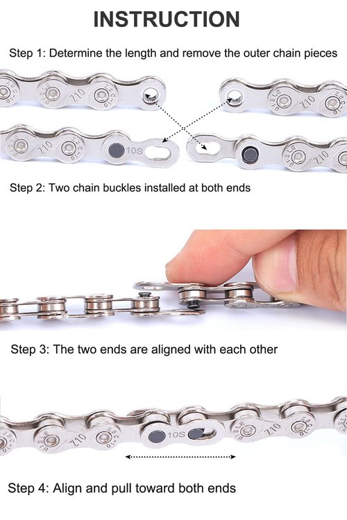 ENASGLOO 8 Pairs Reusable Bicycle Missing Link + Bike Chain Plier for 10 Speed