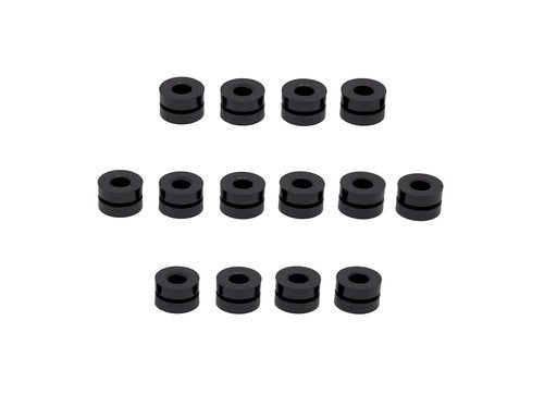 HZUTUZH Black Rubber Silicone Carabiner Keeper Retainer - Belay & Rigging Stopper for All Types of Locking Carabiner & Quickdraw (10)