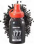 Lancer Tactical Steel BBs - 4.5mm / .177 Cal Anodized Black Finish | 1500 Count Pack
