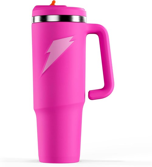 Gatorade Stainless Steel Tumbler Water Bottle - Pink Double-Wall Insulation | 36 Fl Oz Capacity