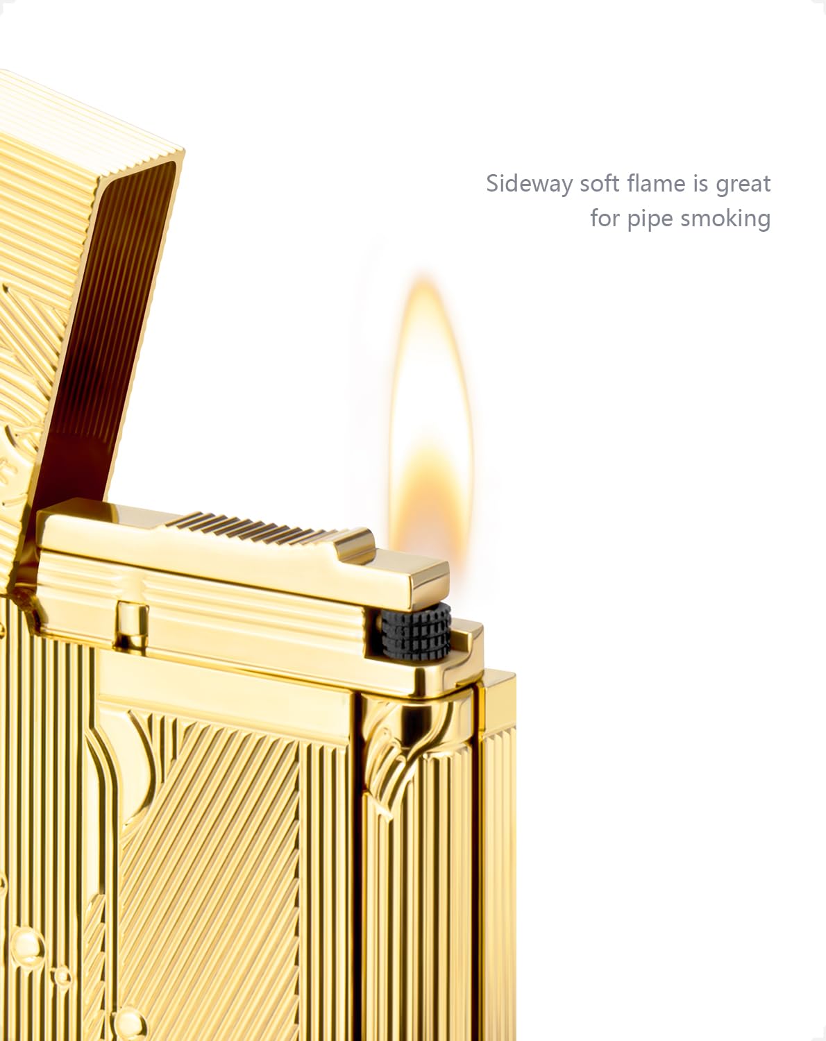 Sanji Lighter, Unique Cool Vintage Trench Lighters for Men, Anime One Piece Lighter, Gift for Men, Soft Flame, Without Butane