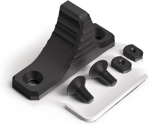 Metal Door Barricade Stopper - Durable Outdoor Door Stop in Sleek Black Finish
