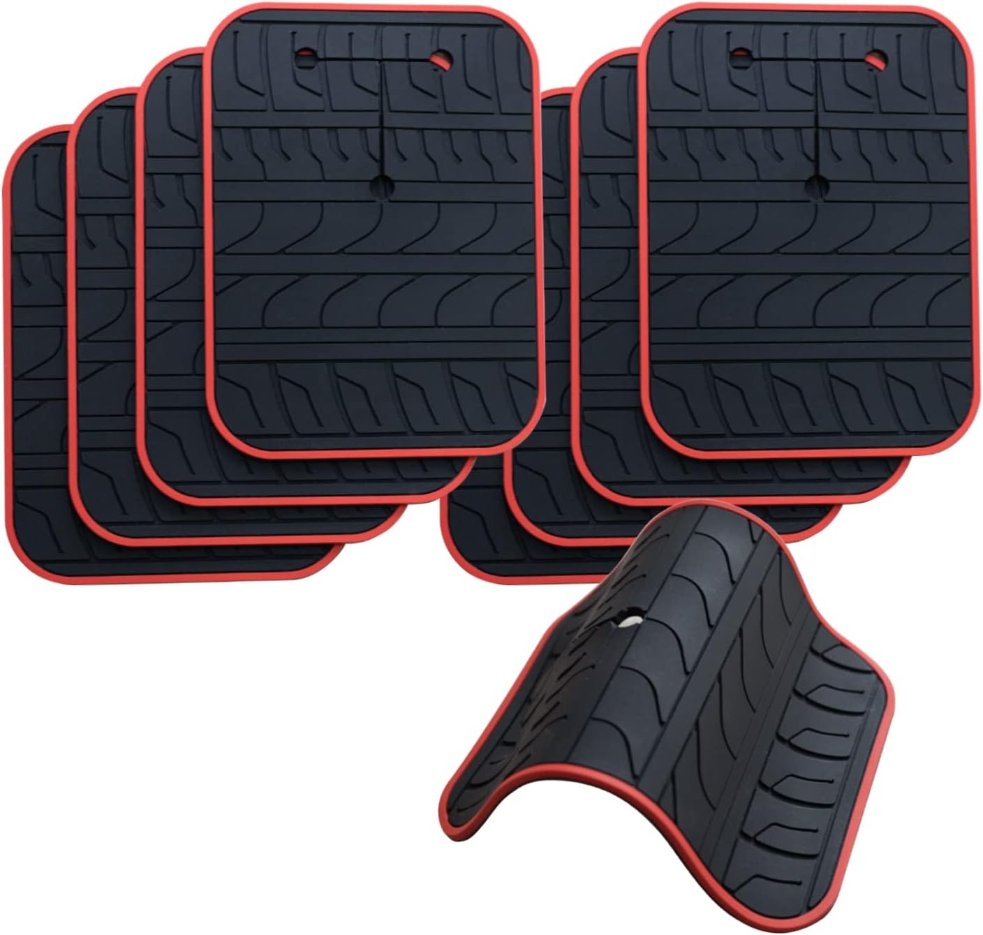 Skiennix Car Scratch Protector - Anti-Scratch Non-Slip Silicone Pads for Bike Racks | 8-Pack