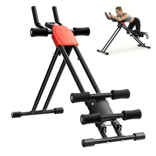 Rigel Foldable Ab Machine, 5-Level Adjustable Core & Abdominal Trainer for Home Gym Workout, Heavy Duty Strength Training Equipment for Stomach & Waist, 330lbs Capacity
