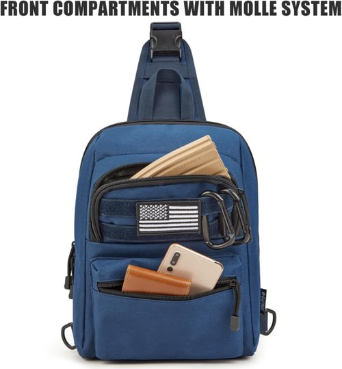 G4Free Tactical Sling Bag - EDC Concealed Carry Backpack | Compact Crossbody Chest Pack