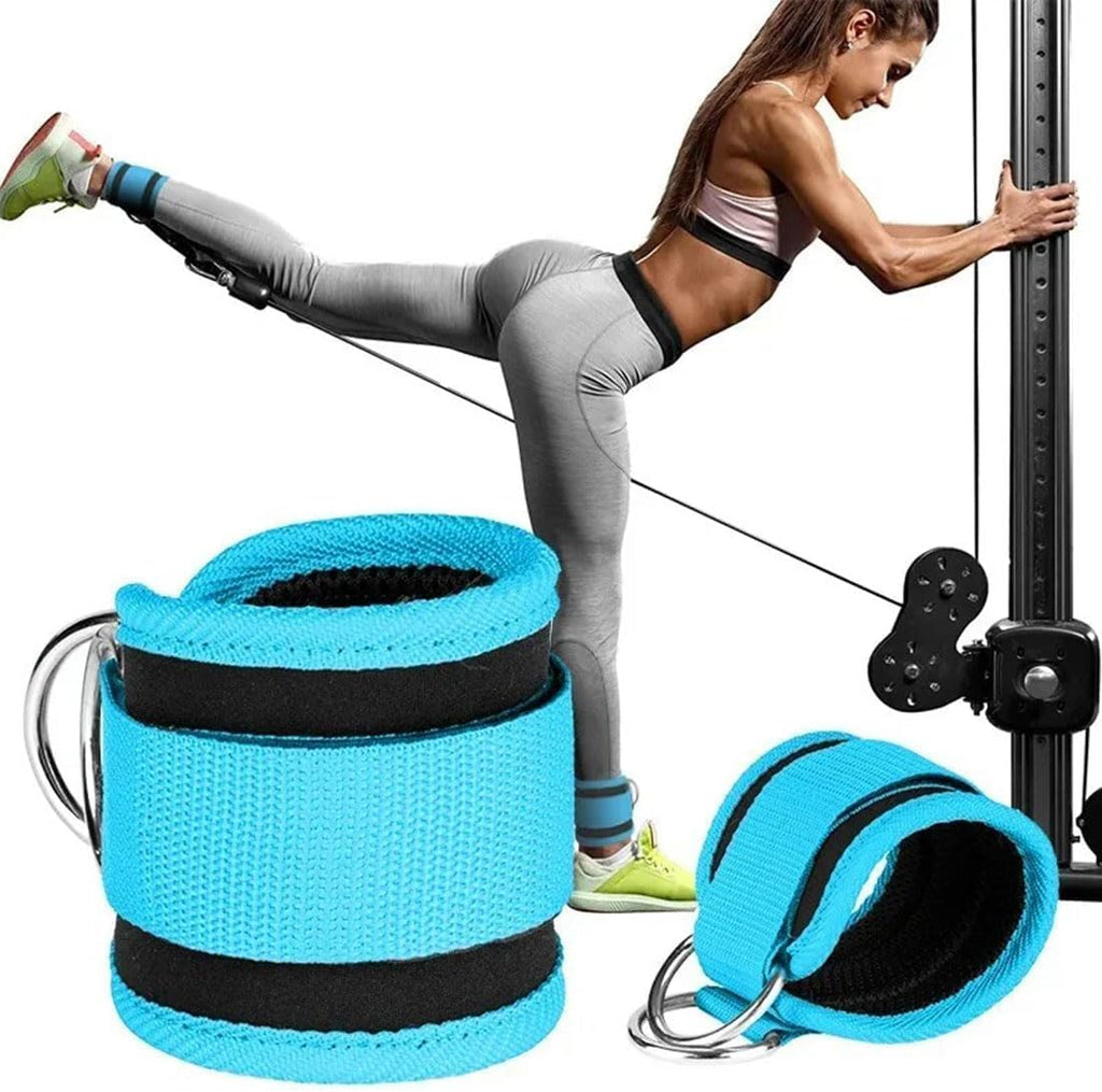 Skiennix Ankle Resistance Band - Padded Adjustable Strap for Glute Kickback | Fitness Training Support