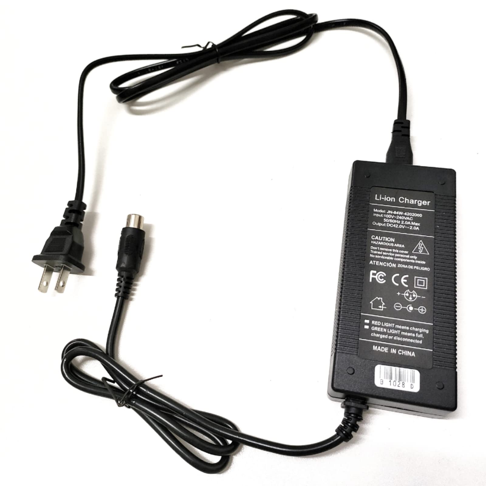 [Verified Fit] 42V 2A Fast Charger for NAKTO 36V Classic City Camel Fashion Elegance Pony Stroller Mini Cruiser and Glion Dolly, Fit RCA Plug Only (Pls Check! NOT for Ranger/Skylark or 48V Version!!)