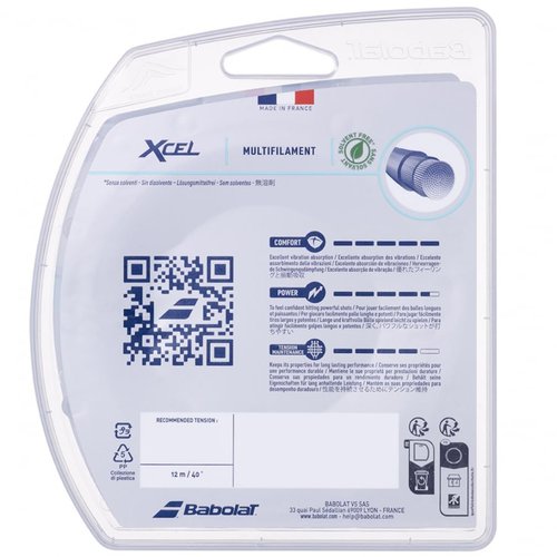 Babolat-Xcel 16G Blue Tennis String-(B241077-136-16:Set)
