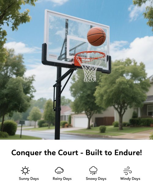 Heavy Duty Basketball Net by [Brand Name] - All-Weather, Anti-Whip Design | 12 Loops, 7.16 Oz