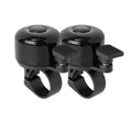 Bike Bell 2 Pack with Loud Melodious Sound Classic Mini Bicycle Bell for Kids Adults Bike Horn for Road, Mountain Bike for Scooter, MTB, BMX (Black 2 Pcs)