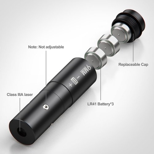 Feyachi Bore Sight | 9mm Red Dot Laser Boresighter with 3 Battery Sets for Accurate Zeroing