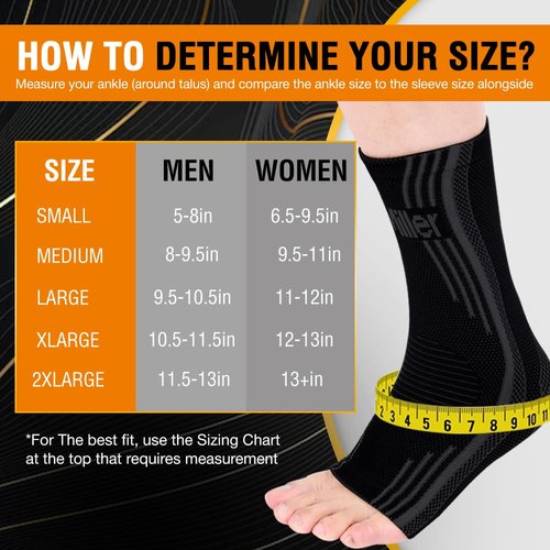Doc Miller Plantar Fasciitis Compression Socks (Toeless Sleeve), 20–30 mmHg Foot & Ankle Compression Sleeve with Ankle Brace Support for Heel & Arch Pain, Arthritis, Tendonitis & Swelling (1 Pair)
