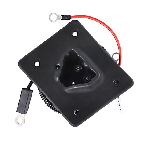 Roykaw Golf Cart Charger Receptacle for EZGO TXT RXV 48 Volts Golf Cart Delta-Q Charger Plug with Wires, Handle EZGO Charging Port, OEM# 602529
