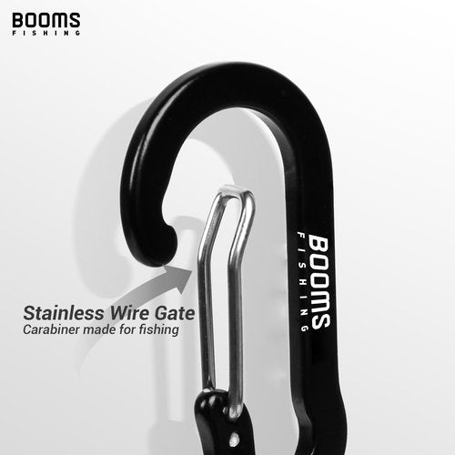 Booms Fishing MRC Magnetic Net Release for Fly Fishing, Magnetic Quick Release Keychain, Magnet Clip Release with Coiled Lanyard, 2pcs