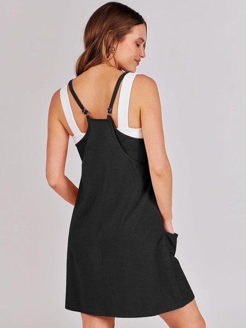 ANRABESS Women's Athletic Dress - Summer Tennis Mini Romper with Built-In Shorts | Perfect for Travel & Workouts