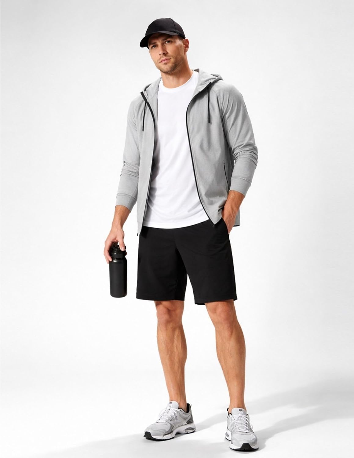 Skiennix Men's Active Quick Dry Crew Neck T-Shirts - 5 Pack Athletic Workout Tees