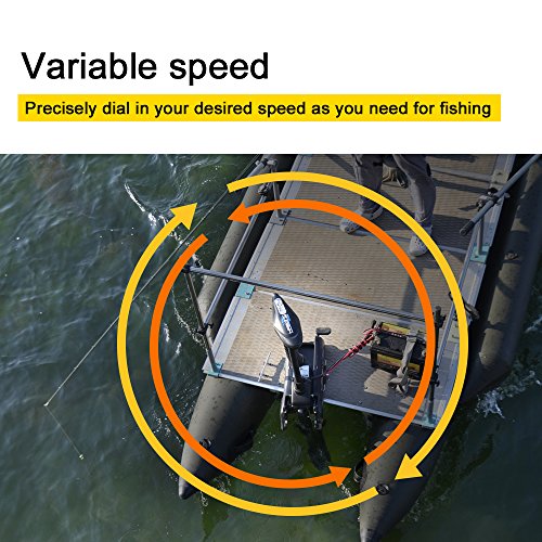 Haswing Cayman 12V 55lb Bow Mount Electric Trolling Motor for Bass Fishing Boats