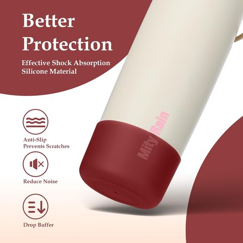 Mity Rain Silicone Boot for Owala Water Bottle | 24 oz, 30 oz, 32 oz, 40 oz | Anti-Slip Protective Sleeve