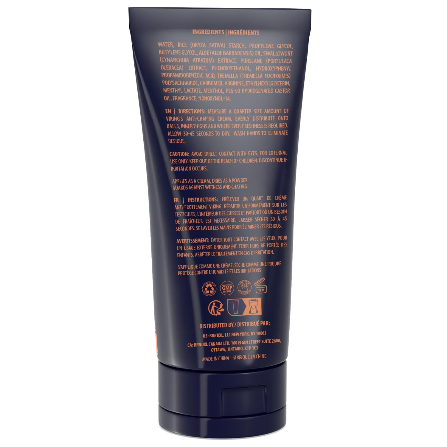 Viking Revolution Balls Deodorant With Aloe Vera and Purslane - Groin and Crotch Anti-Chafing Cream for Men - Quick Drying, Talc-Free Ball Cream 3.4oz