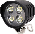 CYTGOUPER 36V 48V 52V 60V Electric Scooter Front Light,3 Pin 12W EBike Headlight with 4 Light Beads Horn,Mini Ebike Front Lights with 1.5M Wire for Night Riding Motorcycle