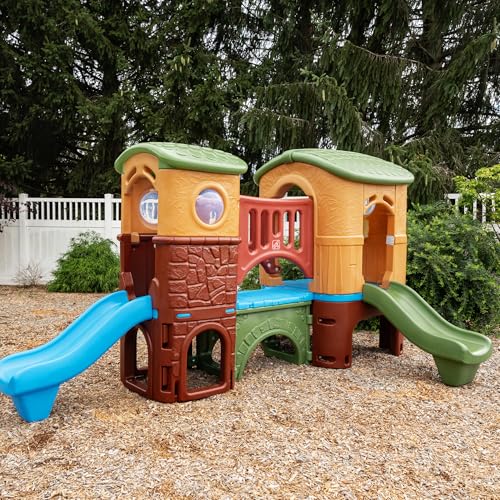 Kids Climber Playset with Slides & Playhouse - Outdoor Jungle Gym for Ages 2-6 Variation of Climber