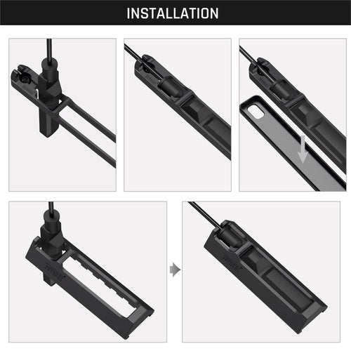 Feyachi Tape Pressure Switch Mount Plate for FL11 FL14 FL17 FL22 WL15 WL18 Tactical Flashlight and GL6 Green Laser Sight(MP22 for Mlok Systems, MP23 for Picatinny Rail)