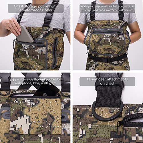 X-Large Breathable Ultra Lightweight Chest Stocking Foot Fishing Waders for Men - Bassdash