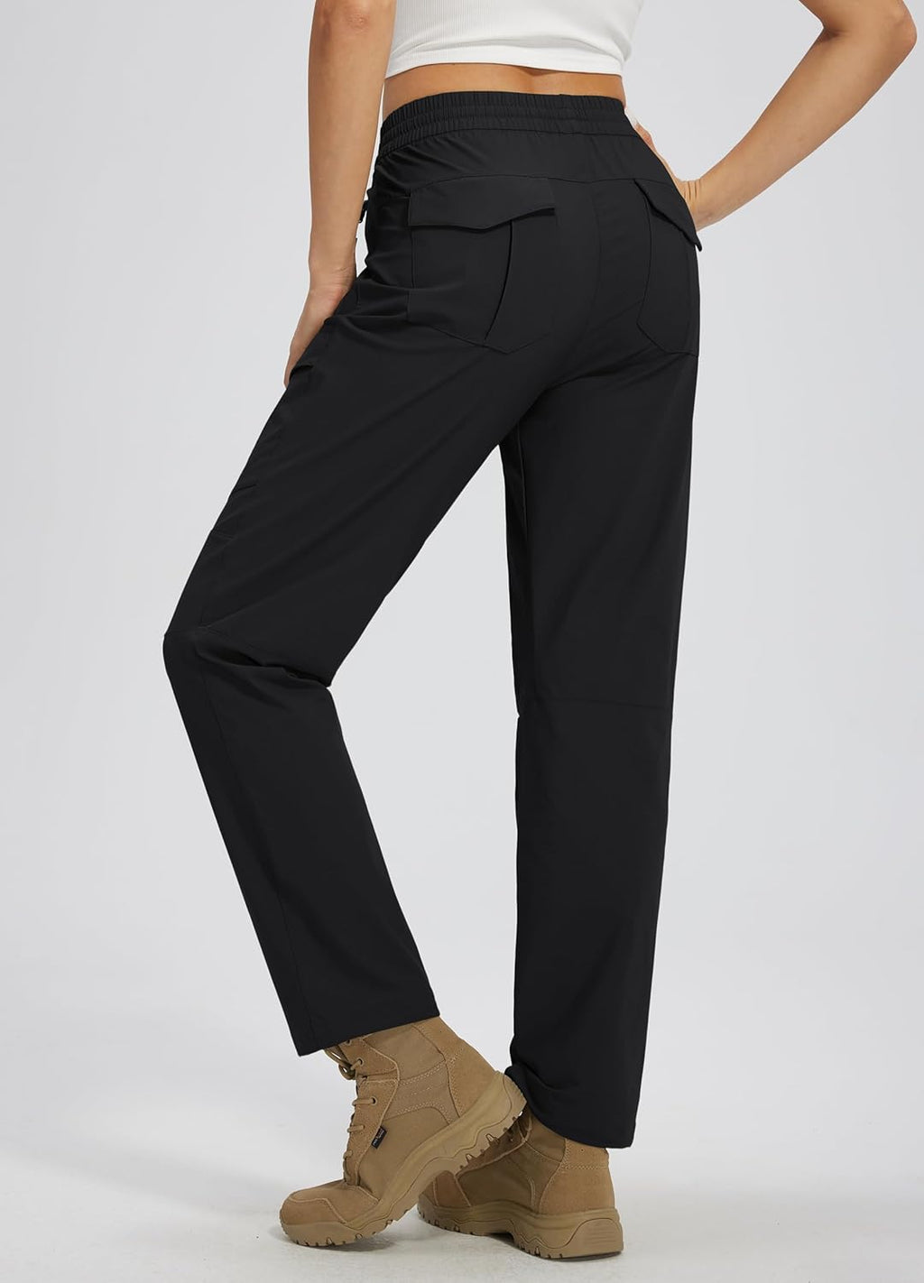 Skiennix Women's Hiking Pants - Quick Dry Lightweight Cargo Joggers with Zipper Pockets | Water Resistant