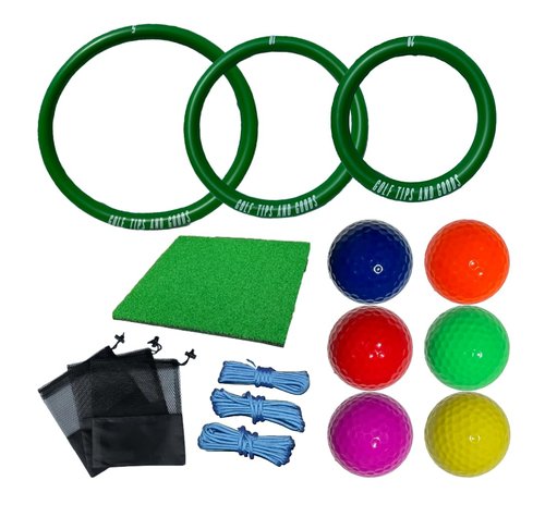 Floating Golf Green for Pool, Putting Turf Mat, Real Floating Golf Balls with Three Different Sized No Drifting Chipping Targets Game Set for Golfers